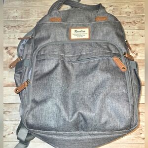 RUVALINO Diaper Bag Backpack Multifunction Travel Gray